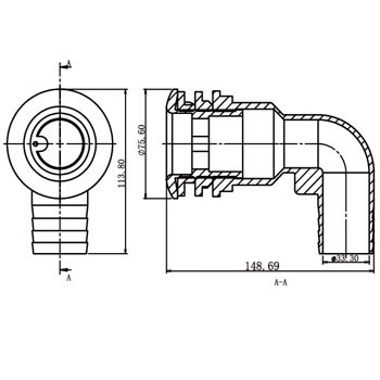 pipe connector 75017