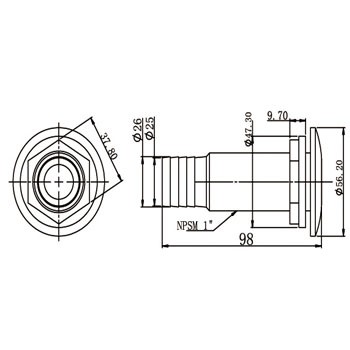 pipe connector 71003-OS
