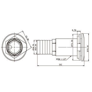 pipe connector 71007