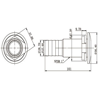 pipe connector 71004